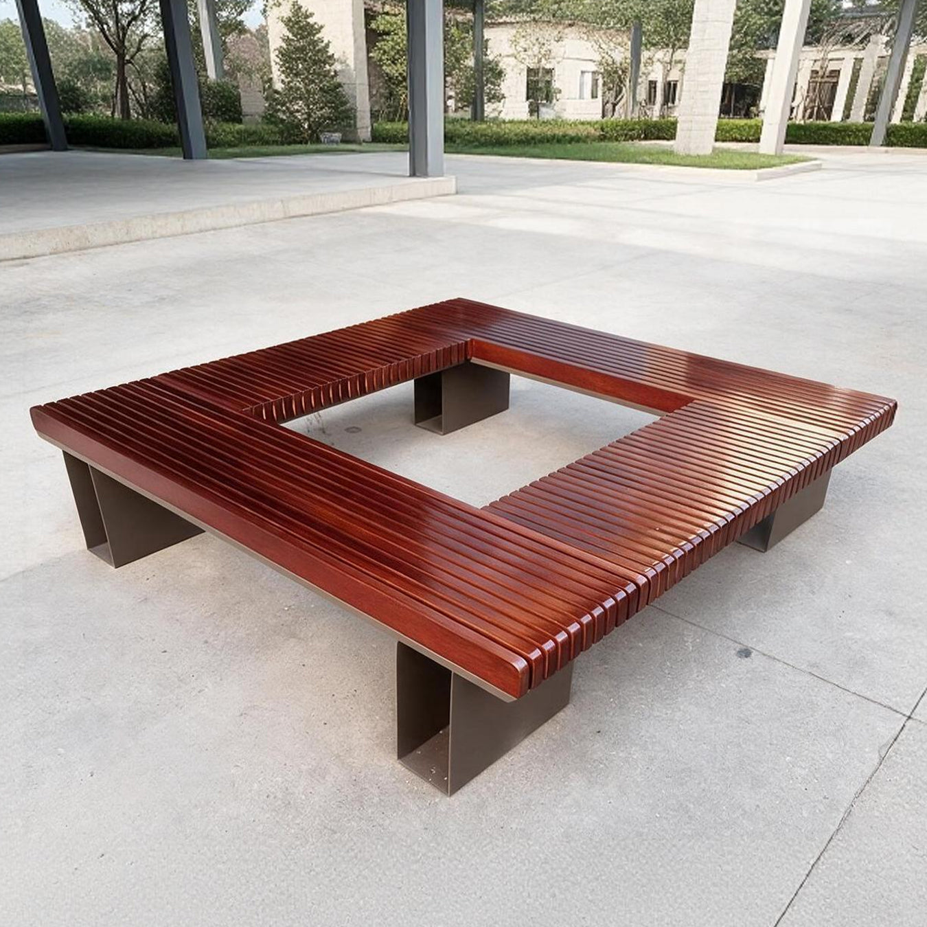 Square Tree Surround Bench——Canopy C001