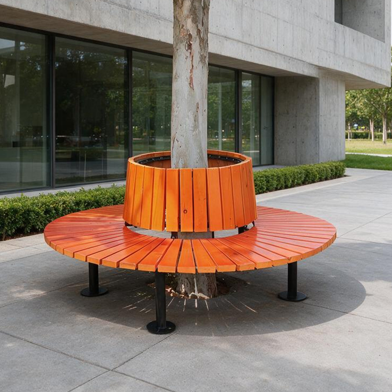 Raised Circular Tree Surround Bench——Canopy C003